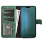 Bookcase Wallet kunstleer hoesje voor iPhone 14 Pro - groen