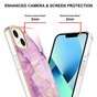 Marble Stone TPU hoesje geschikt voor iPhone 14 Plus - paars