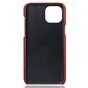 Duo Cardslot Wallet kunstleer hoesje voor iPhone 14 Plus - rood