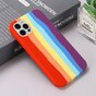 Rainbow Pride siliconen hoesje voor iPhone 14 Pro Max - pastel
