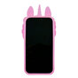 Unicorn Pop Fidget Bubble siliconen eenhoorn hoesje voor iPhone 13 Pro - roze