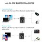 Bluetooth Transmitter &amp; Receiver met USB-A AUX/Jack 2-in-1 Adapter Zender en Ontvanger