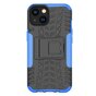 Shockproof Kickstand anti-slip kunststof en TPU hoesje voor iPhone 14 - blauw