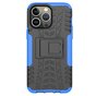 Shockproof Kickstand anti-slip kunststof en TPU hoesje voor iPhone 14 Pro - blauw