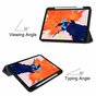 Just in Case Trifold Case With Pen Slot hoes voor iPad Pro 12.9 inch 2020 - blauw