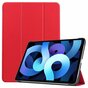 Just in Case Trifold Case hoes voor iPad Air 4 2020 &amp; iPad Air 5 2022 - rood