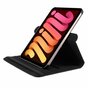 Just in Case Rotating 360 Case hoes geschikt voor iPad mini 6 (2021) &amp; iPad mini 7 (2024) - zwart