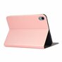 Just in Case PU Leather Book Case hoes geschikt voor iPad mini 6 (2021) &amp; iPad mini 7 (2024) - roze