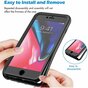 Just in Case 360 Full Cover Defense Case hoesje geschikt voor iPhone SE 2020 en iPhone SE 2022 - zwart