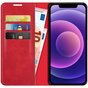 Just in Case Wallet Case Magnetic hoesje voor iPhone 12 Pro Max - rood