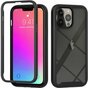 Just in Case 360 Full Cover Defense Case hoesje geschikt voor iPhone 13 Pro Max - zwart