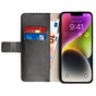 Just in Case Wallet Case hoesje geschikt voor iPhone 14 - zwart