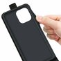 Just in Case Vertical Flip Case hoesje geschikt voor iPhone 14 Pro - zwart