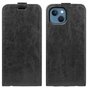 Just in Case Vertical Flip Case hoesje voor iPhone 14 Plus - zwart