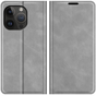 Just in Case Wallet Case Magnetic hoesje geschikt voor iPhone 14 Pro - grijs