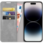 Just in Case Wallet Case Magnetic hoesje geschikt voor iPhone 14 Pro - grijs