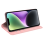 Just in Case Wallet Case Magnetic hoesje geschikt voor iPhone 14 Plus - roze