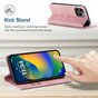 Caseme Retro Wallet Case hoesje geschikt voor iPhone 14 Pro Max - roze