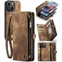 Caseme Vintage Portemonnee hoesje voor iPhone 14 - bruin