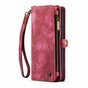 Caseme Vintage Portemonnee hoesje geschikt voor iPhone 14 Plus - rood