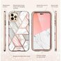 Supcase Cosmo Case Marble hoesje voor iPhone 14 Pro Max - rose gold