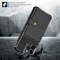 Just in Case Magnetic Card Holder Hybrid Case hoesje geschikt voor iPhone 14 Pro - zwart