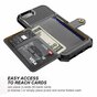 Just in Case Magnetic Card Holder Hybrid Case hoesje geschikt voor iPhone SE 2020 en iPhone SE 2022 - zwart