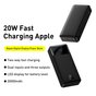 Baseus Bipow Powerbank 20000mAh 20W Quick Charge Dual USB-A en USB-C - Zwart