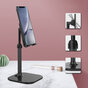 Peachy Tablethouder Telefoonhouder Bureau Desktop iPad iPhone Standaard - Zwart