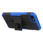 Blauw zwarte hybride standaard case iPhone 7 8 SE 2020 SE 2022 hoesje cover shockproof