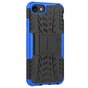 Blauw zwarte hybride standaard case iPhone 7 8 SE 2020 SE 2022 hoesje cover shockproof