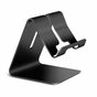 Mobiel / GSM design standaard universeel aluminium geschikt voor iPhone bureau houder - mat zwart
