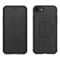 Zwarte hybride standaard case iPhone 7 8 SE 2020 SE 2022 hoesje cover shockproof