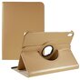 360 Rotating bookcase kunstleer hoes voor iPad 10e gen 10.9 inch 2022 - goud