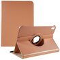 360 Rotating bookcase kunstleer hoes voor iPad 10e gen 10.9 inch 2022 - rose gold