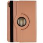 360 Rotating bookcase kunstleer hoes voor iPad 10e gen 10.9 inch 2022 - rose gold