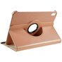 360 Rotating bookcase kunstleer hoes voor iPad 10e gen 10.9 inch 2022 - rose gold