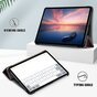 Midnight Trifold hoes voor iPad Pro 11 inch (2018 2020 2021 2022) &amp; iPad Air 4 en iPad Air 5 - zwart