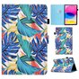 Tropical Bookcase kunstleer hoes voor iPad 10e gen 10.9 inch 2022 - blauw