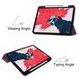 Trifold hoes voor iPad Pro 11 inch (2018 2020 2021 2022) &amp; iPad Air 4 en iPad Air 5 - paars