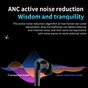 XY Draadloze oortjes Bluetooth oordopjes In-Ear TWS ANC Active Noise Canceling Earbuds - Zwart