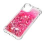 Glitter TPU met versterkte hoeken hoesje voor iPhone 12 en 12 Pro - transparant roze