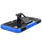 Shockproof kickstand anti-slip kunststof en TPU hoesje voor iPhone 12 mini - blauw