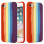 Rainbow Pride siliconen hoesje voor iPhone 7, 8, SE 2020 en SE 2022 - pastel
