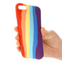 Rainbow Pride siliconen hoesje voor iPhone 7, 8, SE 2020 en SE 2022 - pastel