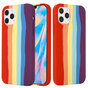 Rainbow Pride siliconen hoesje voor iPhone 11 Pro - pastel