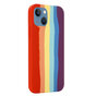 Rainbow Pride siliconen hoesje voor iPhone 13 - pastel