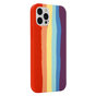 Rainbow Pride siliconen hoesje voor iPhone 13 Pro - pastel