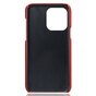 Duo Cardslot Wallet vegan leather hoesje voor iPhone 15 Pro Max - rood