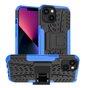 Shockproof Kickstand anti-slip kunststof en TPU hoesje voor iPhone 15 - blauw